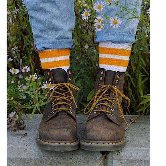 Dr. Martens Vintage Crazy Horse 1460 Lace Up Boots Combat Made in England